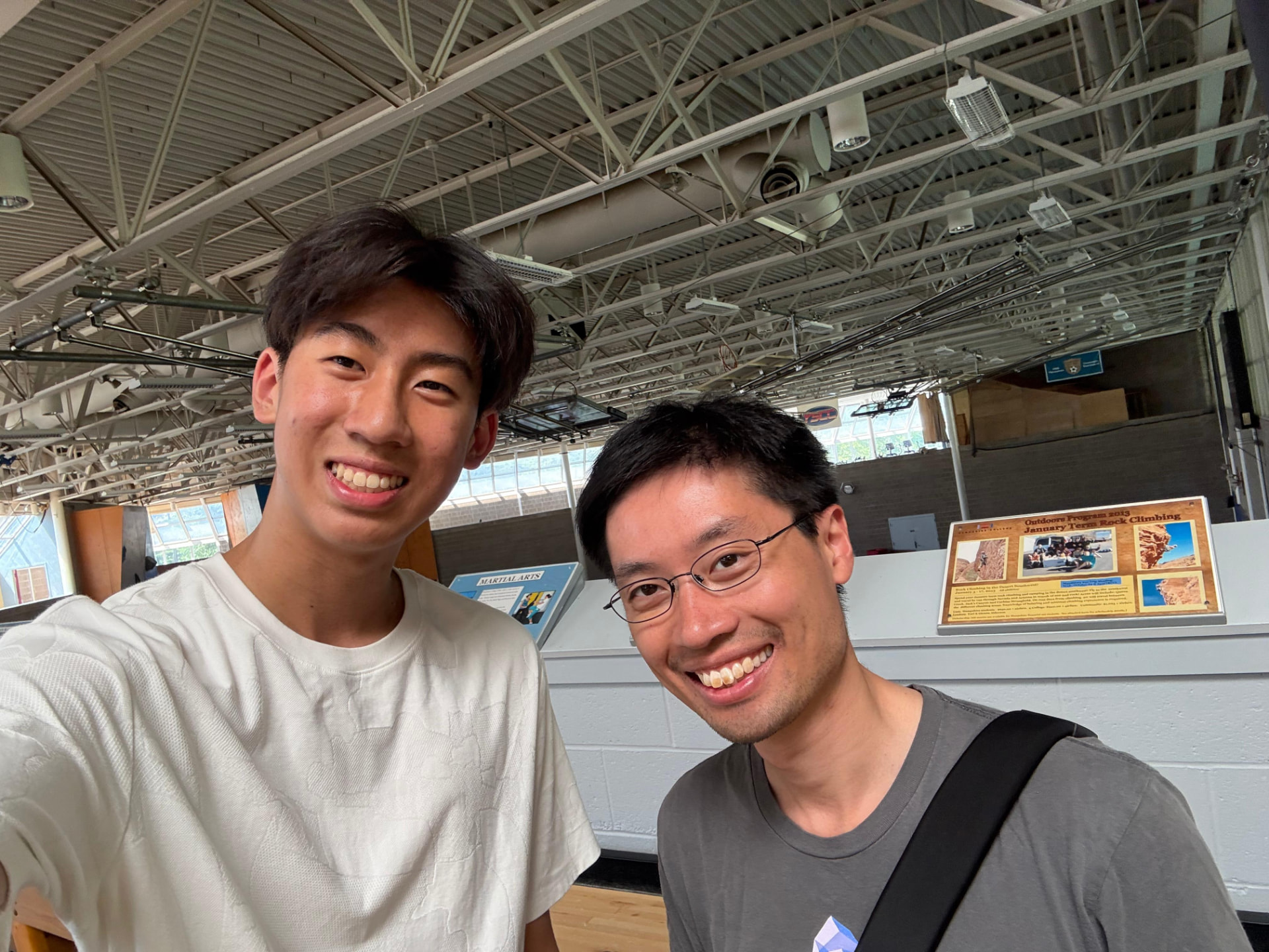 Wesley with Dr. Po-Shen Loh at HCSSiM