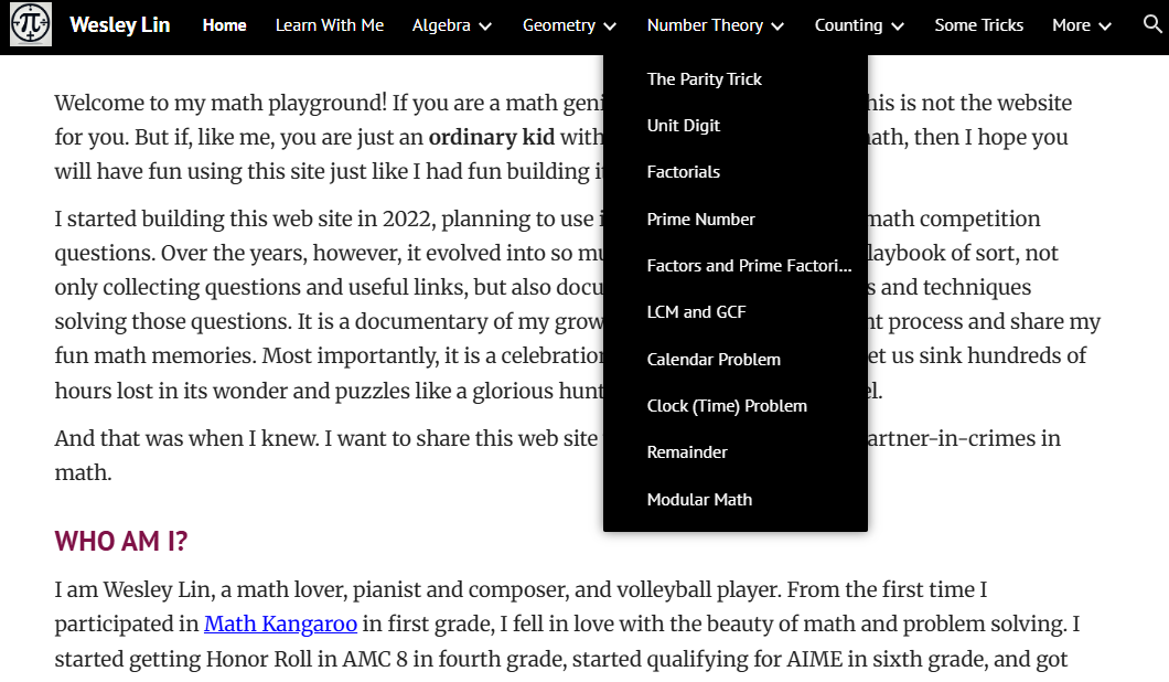 Screenshot preview of AMC 8 Reorganized